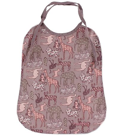 Smallstuff Lätzchen - Pink m. Tier Large