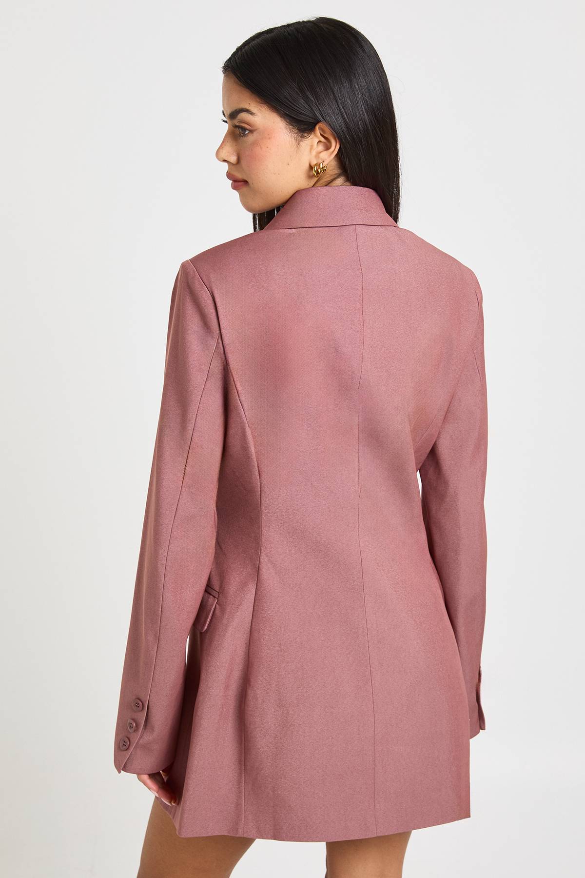 boohoo Robe Blazer à Épaulettes
