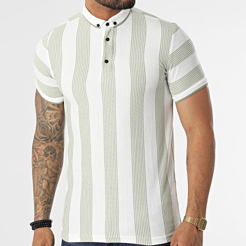 Polo Manches Courtes 1823 Vert Blanc
