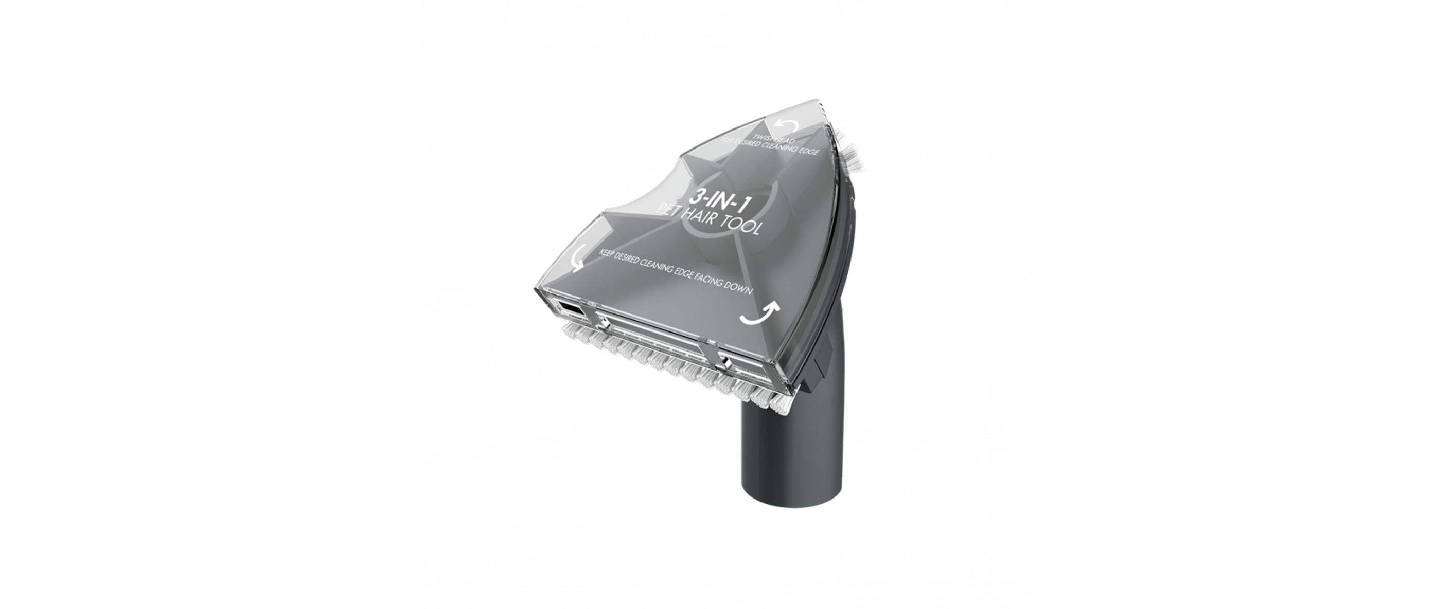 Polsterdüse MultiReach Active 3-in-1Aufsatz zum Reinigen von Polstermöbeln und Entfernen von Tierhaaren