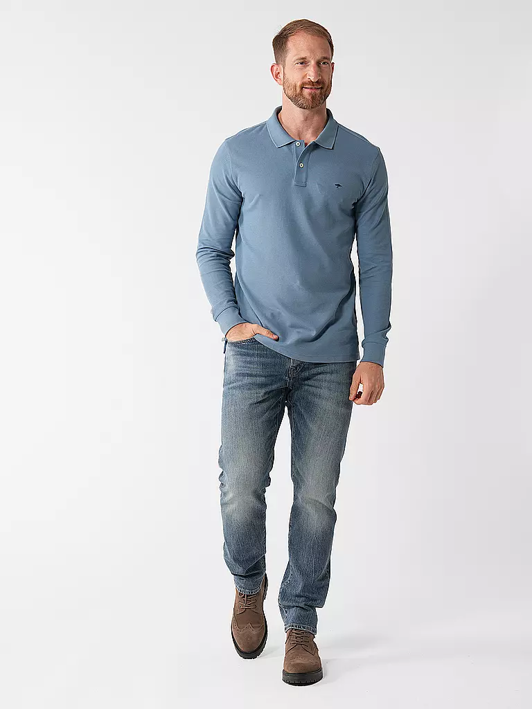 FYNCH HATTON Poloshirt hellblau