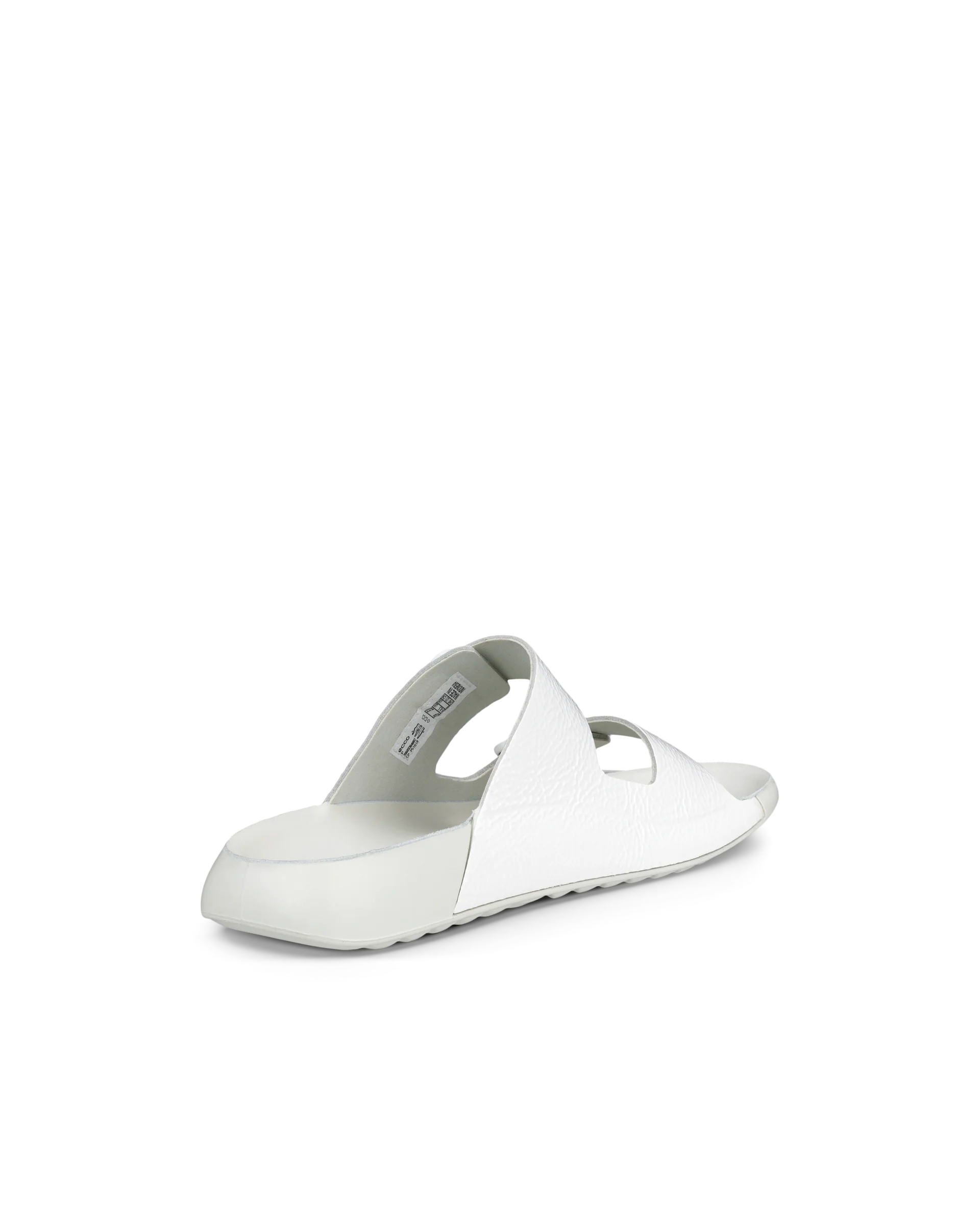 ECCO COZMO W Damen Ledersandale mit zwei Riemen Weiß