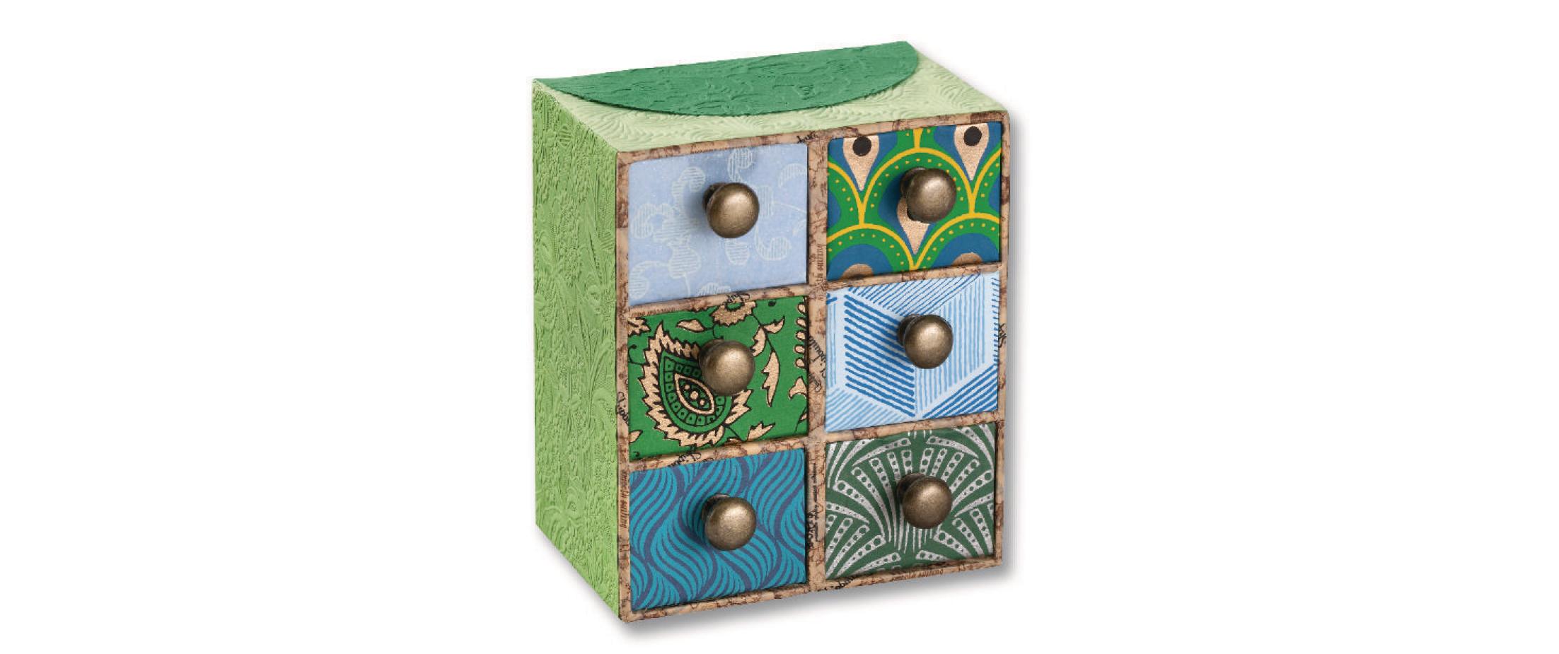 Motivblock India Kerala Farbig assortiertBastelpapier mit Indischen Motiven