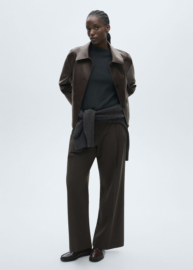 MANGO JACKET. -- SABINA Brown