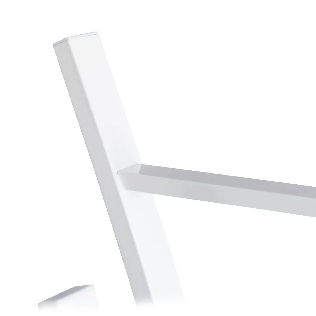 Helloshop26 Porte-serviettes sur pied blanc acier