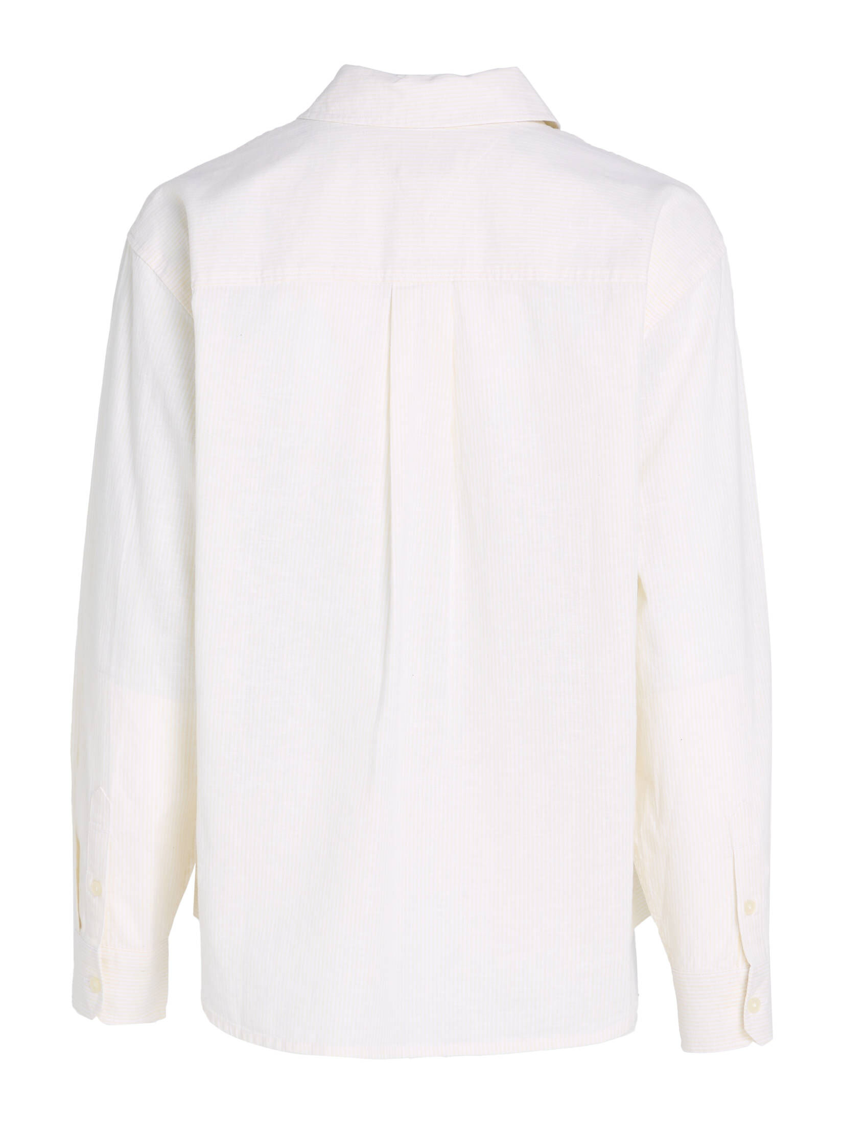 Tommy Jeans| Damen Hemdbluse TJW BOXY STRIPE LINEN SHIRT Langarm