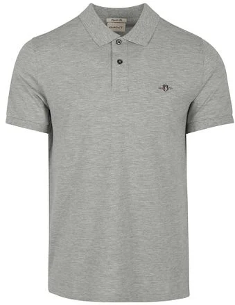 Gant Shield Piqué Poloshirt Grijs 2210-93 kopen