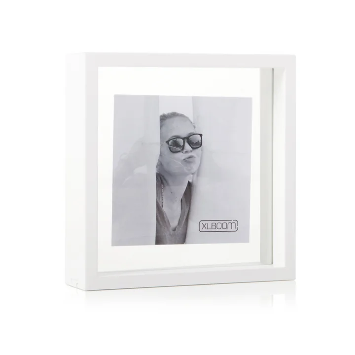 XLBoom - Square Floating Box Bilderrahmen 20 x 20 cm, weiss