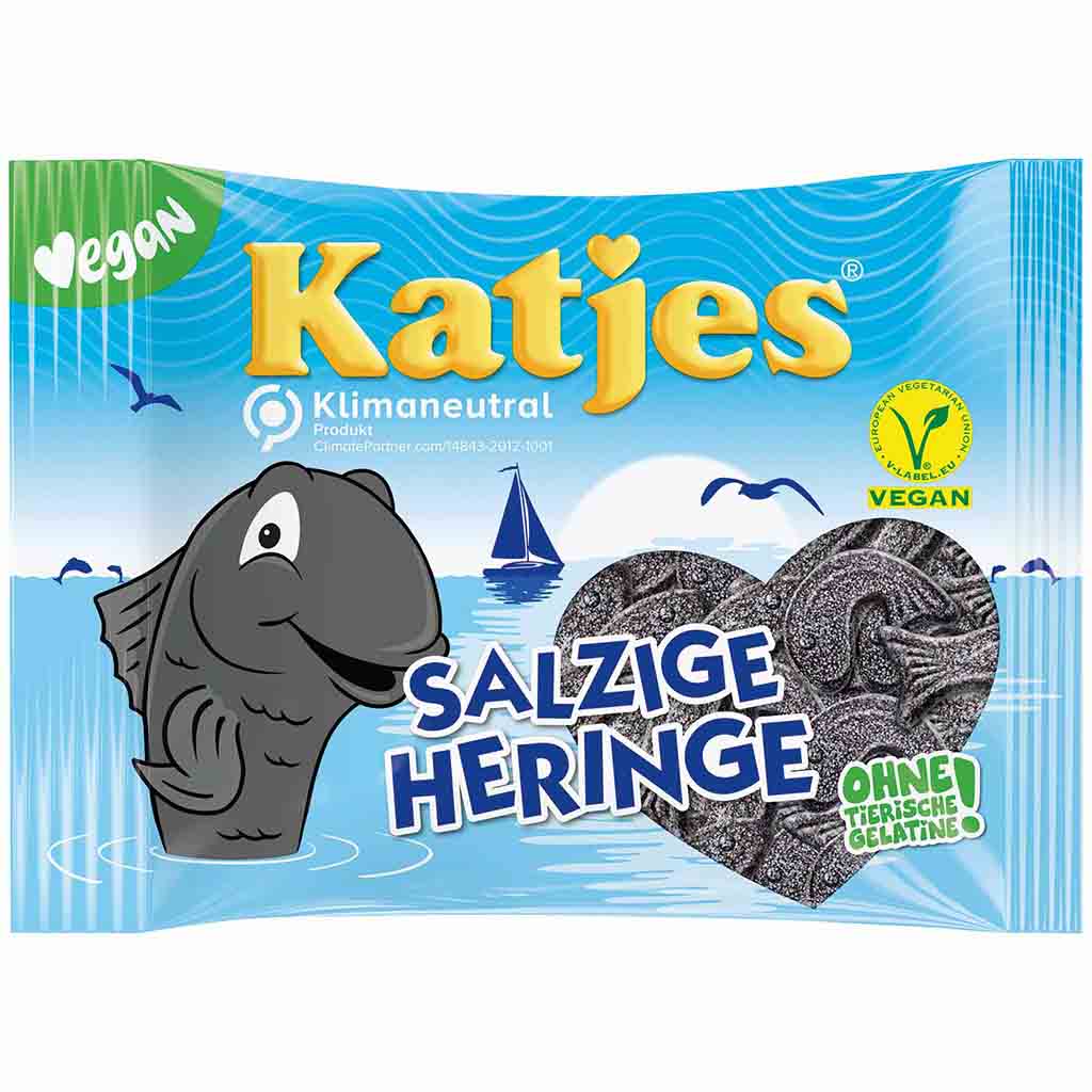 Katjes Lakritz Salzige Heringe 175g MHD:30.11.25