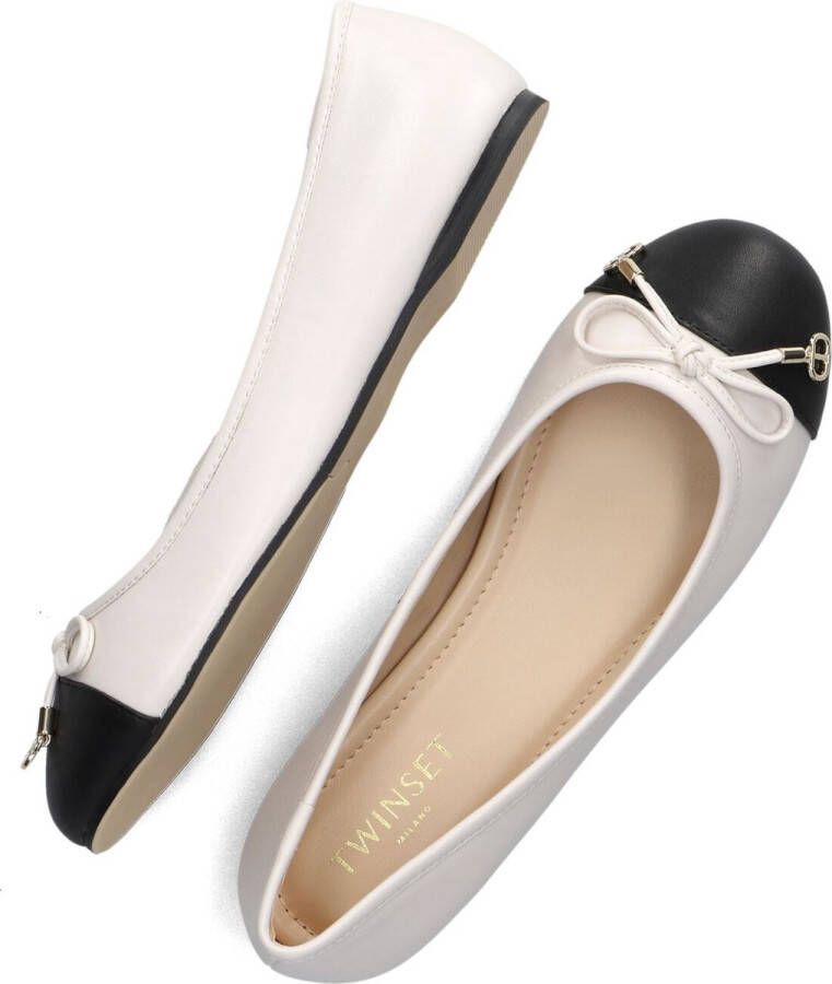 TWINSET MILANO Ballerina Dames 241tcp110 Maat: 38 Materiaal: Leatherlook Kleur: Beige