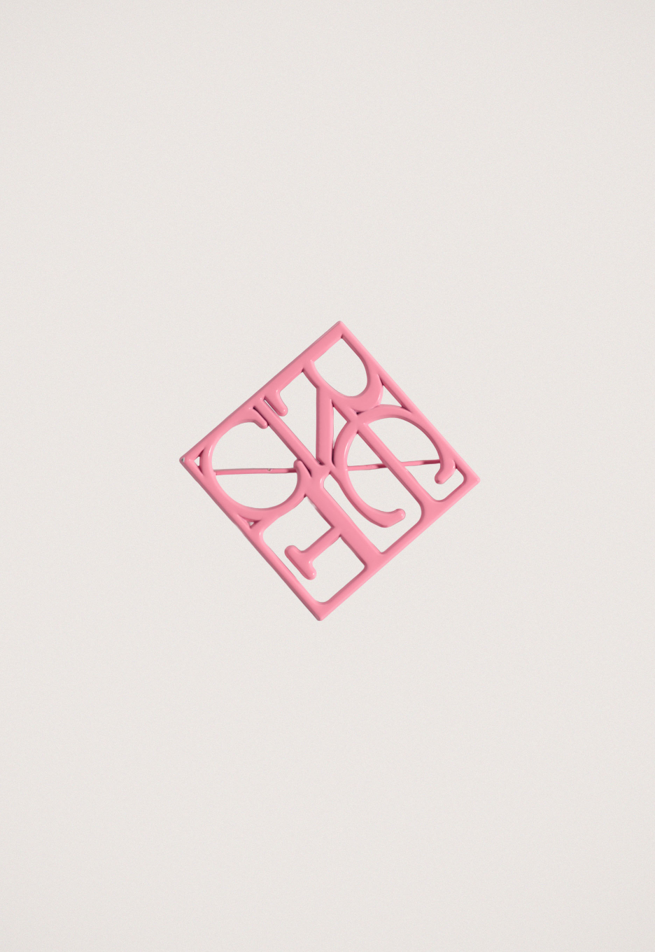 Circle of Trust Bright Pink Broche