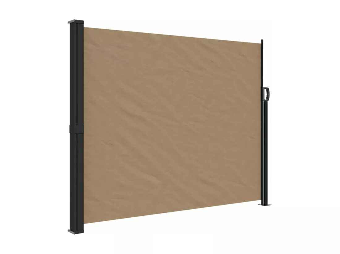 Auvent latéral rétractable taupe 160x300 cm