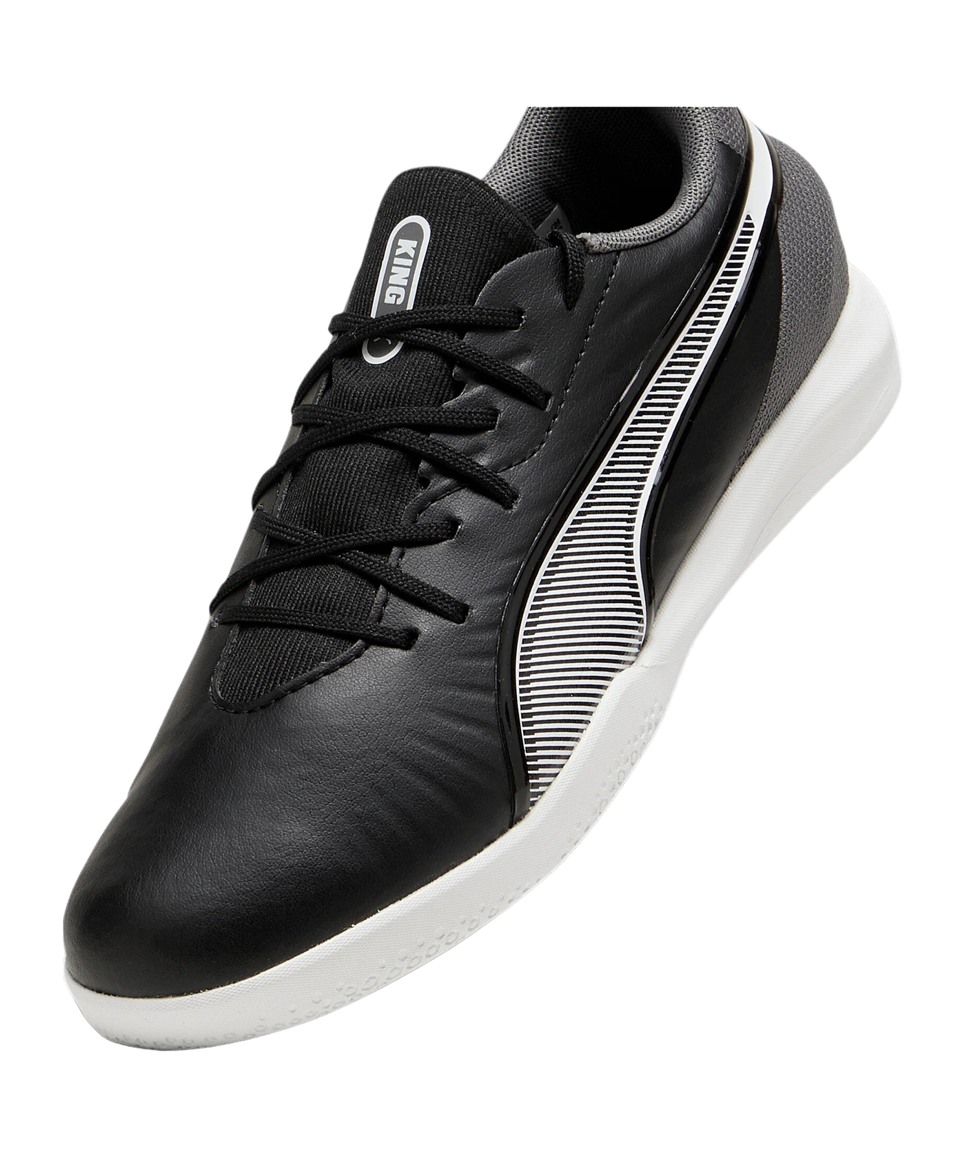 PUMA KING Match IN Eclipse Kids Schwarz Weiss F01