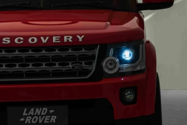 Land Rover Discovery elbil til børn rød   fjernbetjening   EVA-hjul   langsom start   MP3-radio
