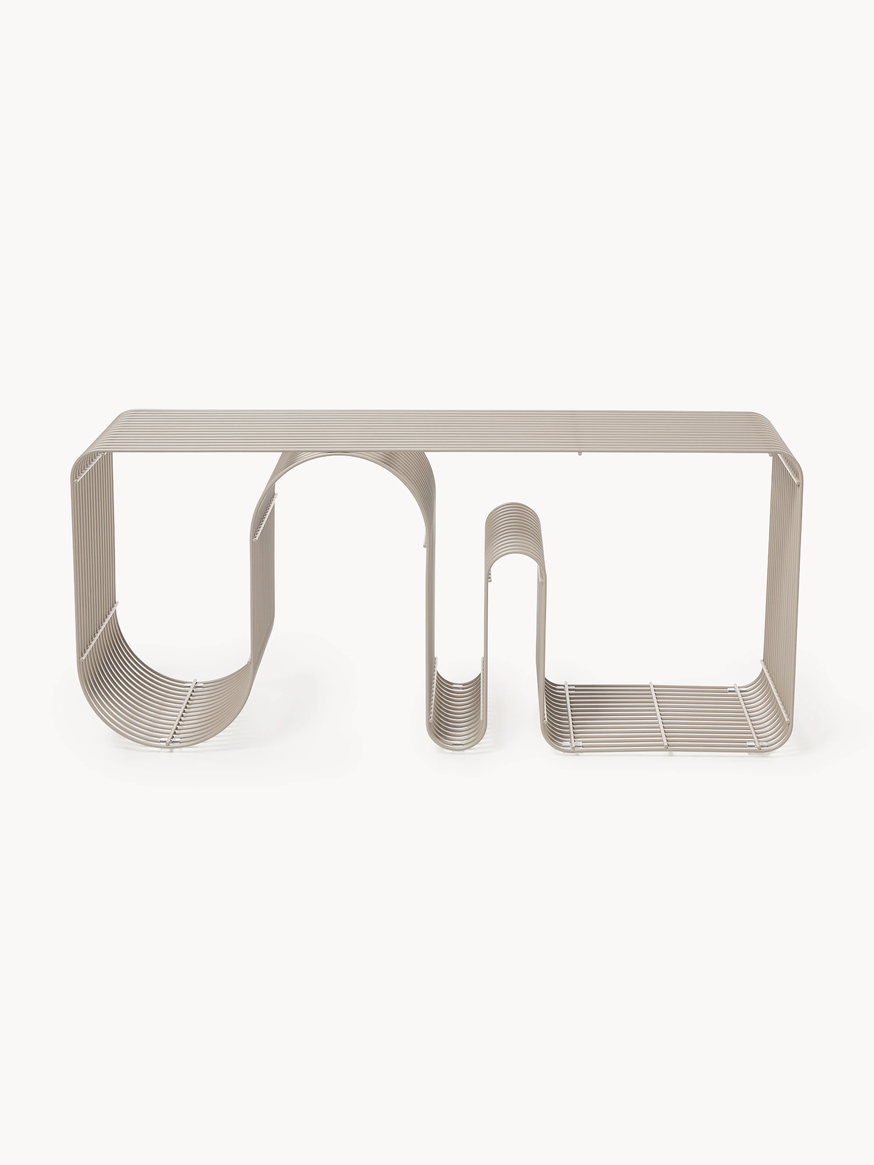 Metalen zitbank Curva