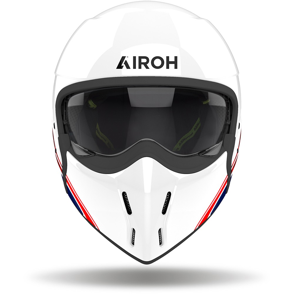 Airoh - Casque J 110 Eon Blanc / Rouge / Bleu / Brillant