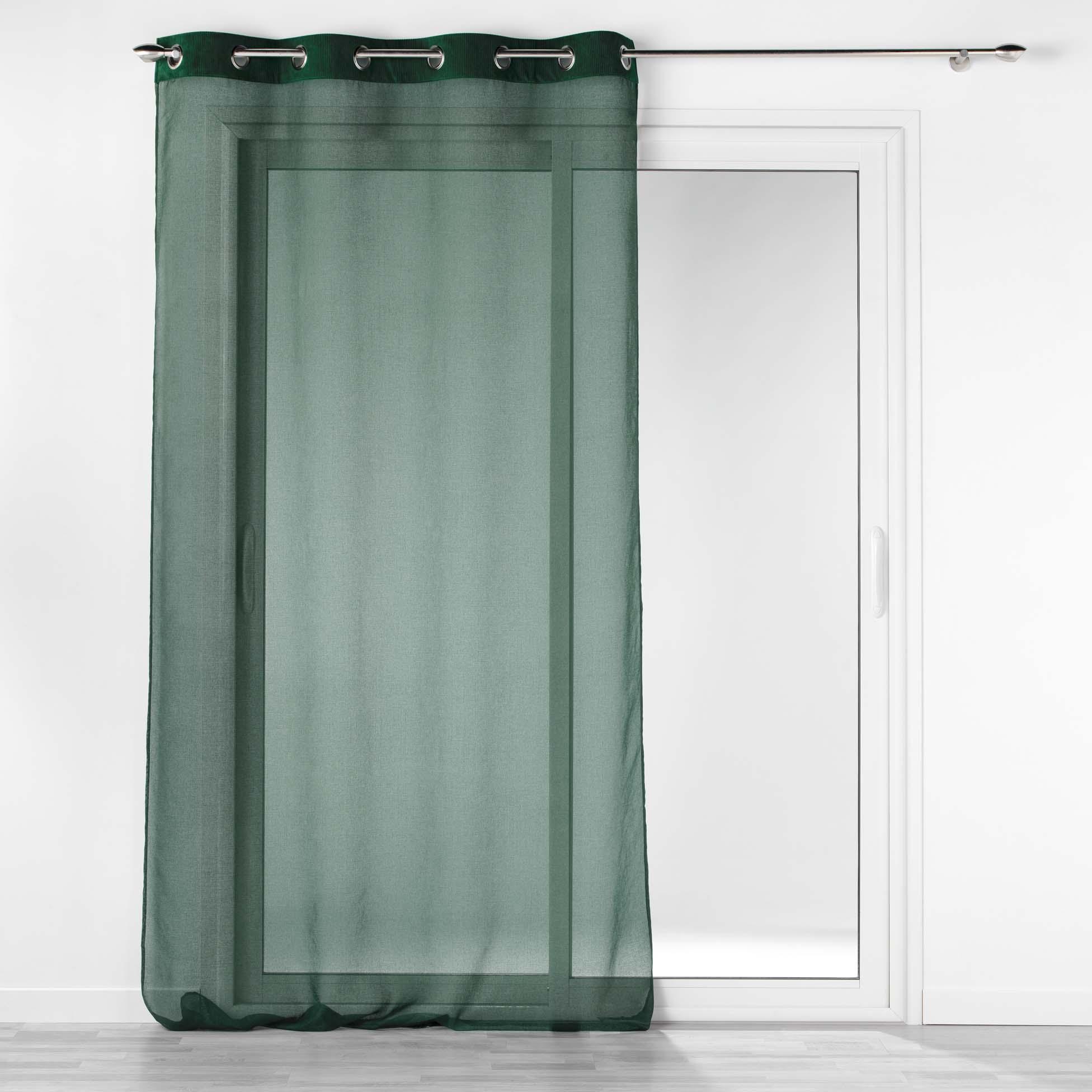 PANNEAU OEILLET 140X240CM SABLE ET VELOURS CASUAL VERT