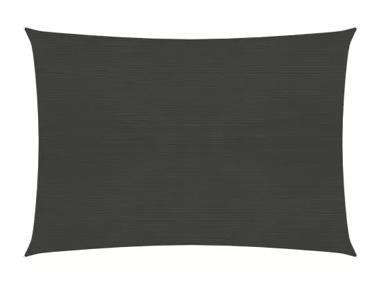 Voile d'ombrage 160 g/m² Anthracite 5x6 m PEHD