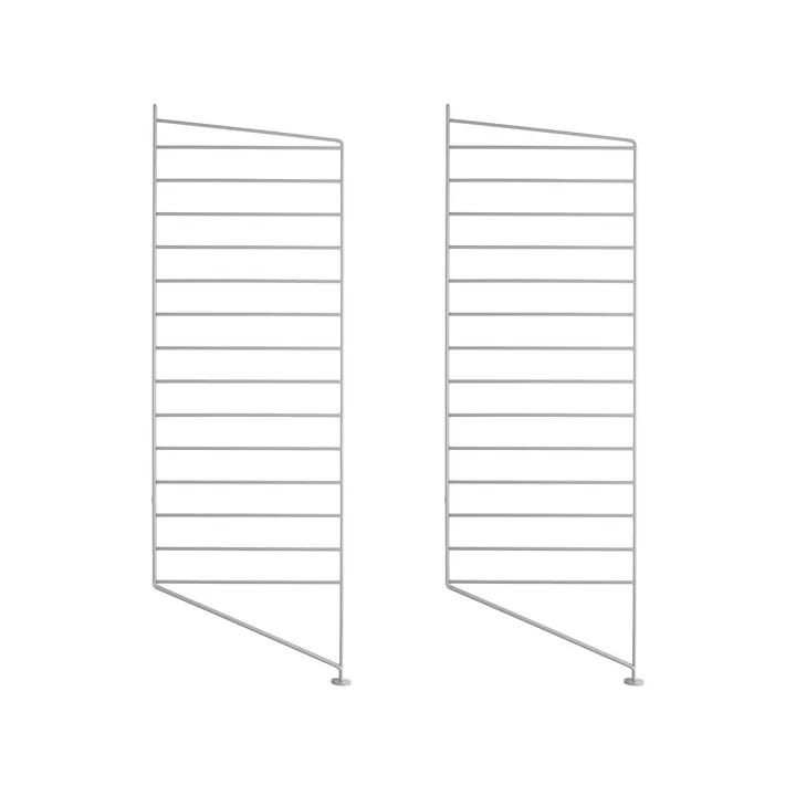 String - Bodenleiter für String Regal 85 x 30 cm (2er Set), grau