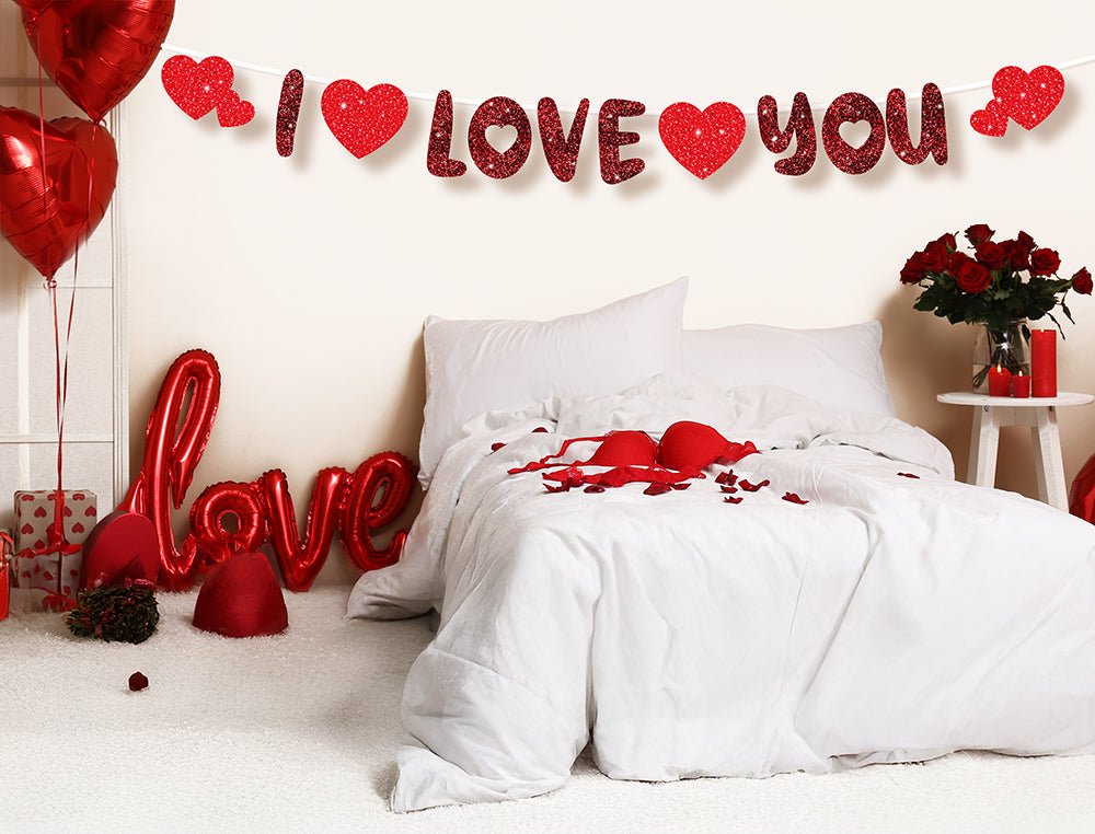 I Love You Letterslinger Rood 3m