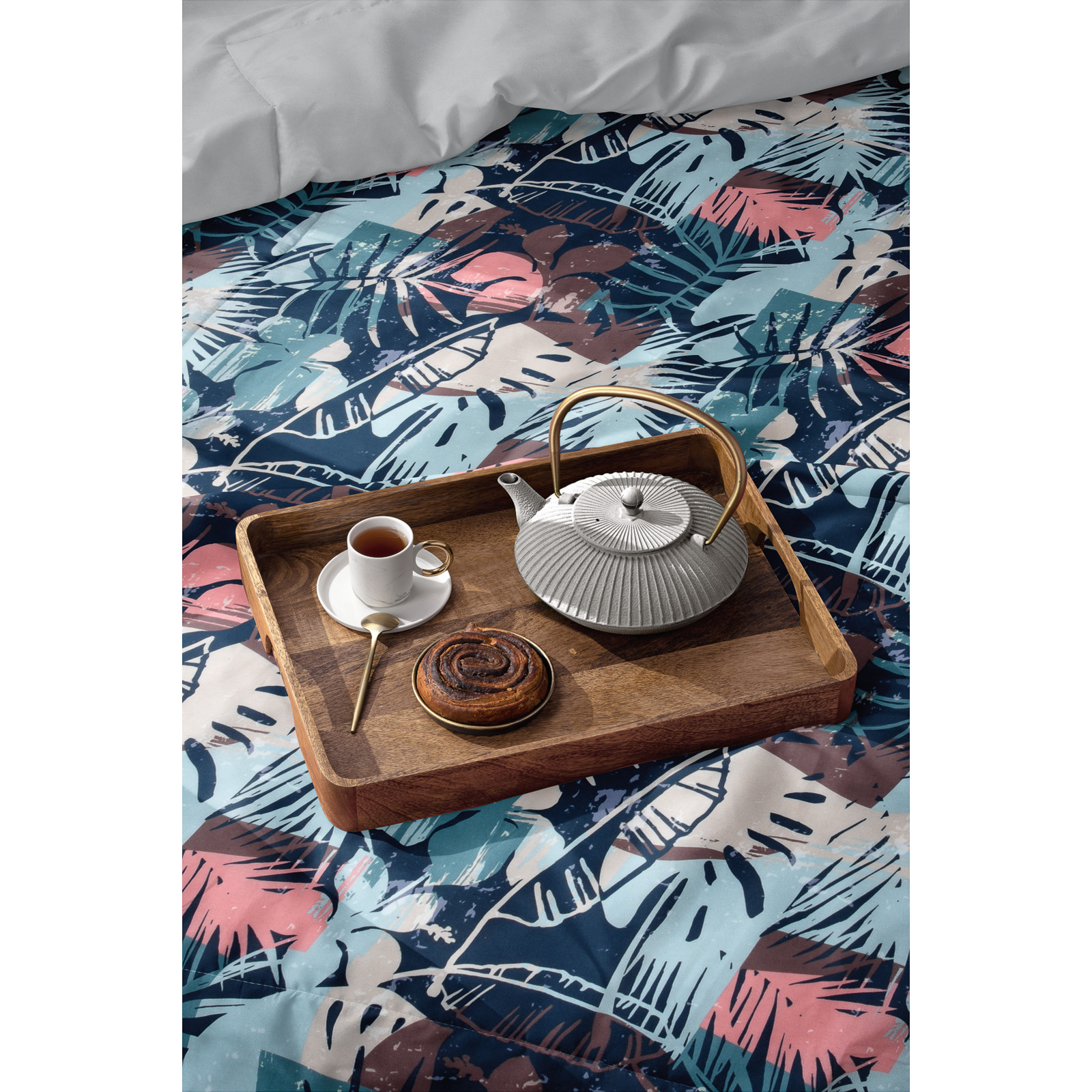 Bench Bettwäsche Renforcé Jungle blau