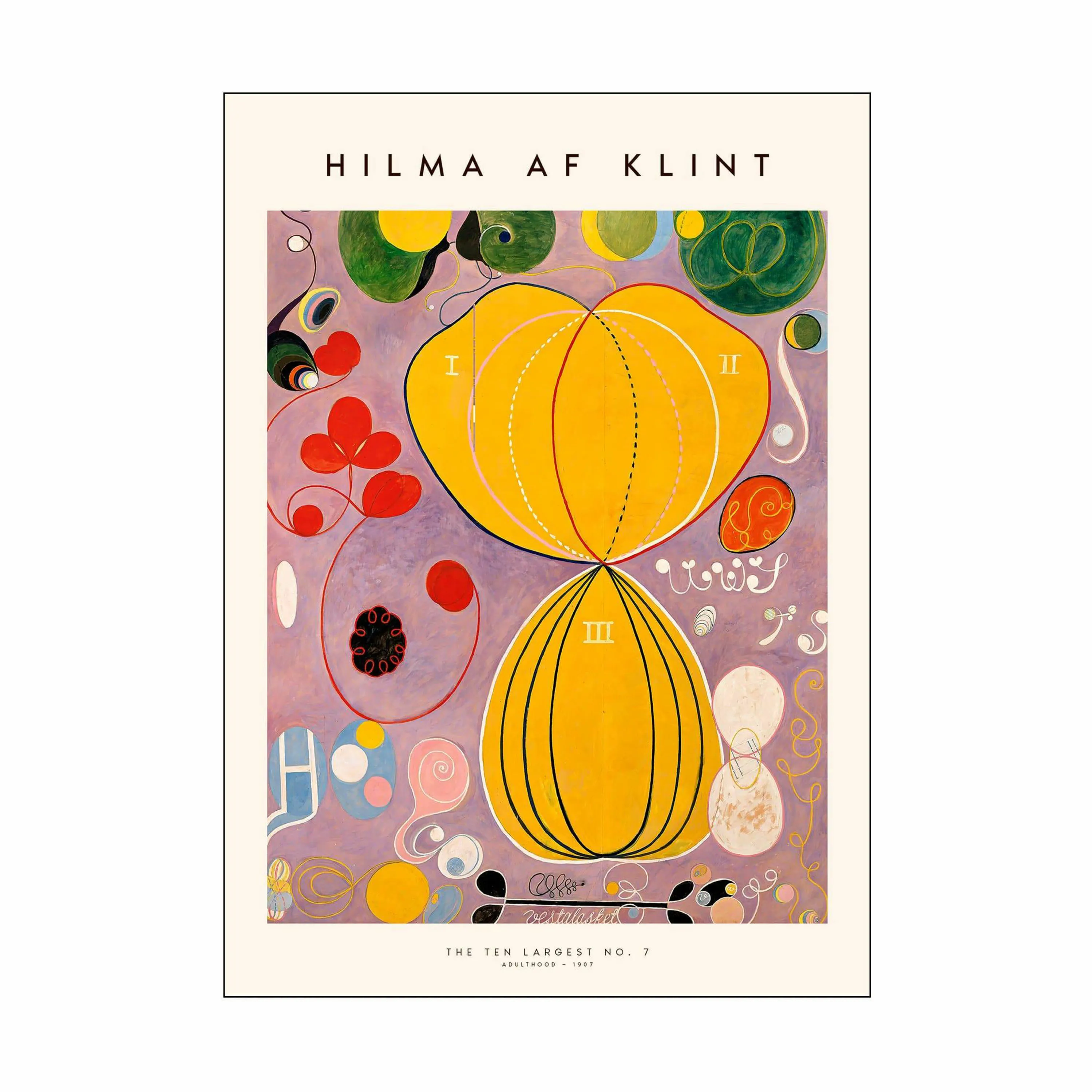 Poster&Frame Hilma af Klint Plakat - The ten largest no. 07