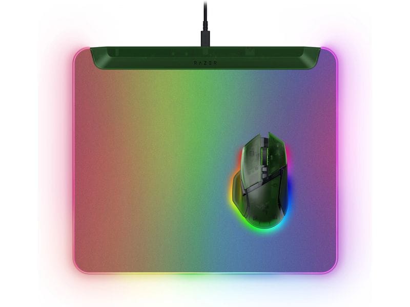 Razer Gaming-Mausmatte Firefly V2 Pro – Phantom Green Editi RGB-Gaming-Mauspad mit LED-Hintergrundbeleuchtung, 15 anpassbare Beleuchtungszonen, Mikrotexturierte Oberfläche, Rutschfeste Unterseite