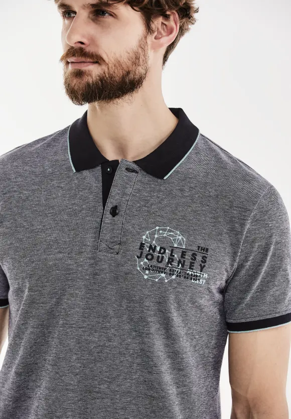 Oxford Poloshirt - faded black