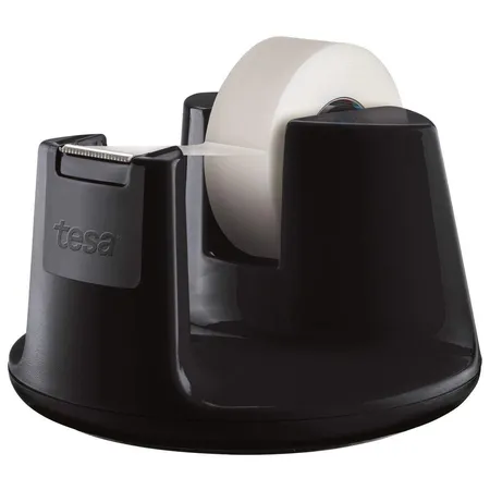 tesafilm Tischabroller Easy Cut Compact schwarz inkl.1 Rolle tesafilm invisible 33mx19mm