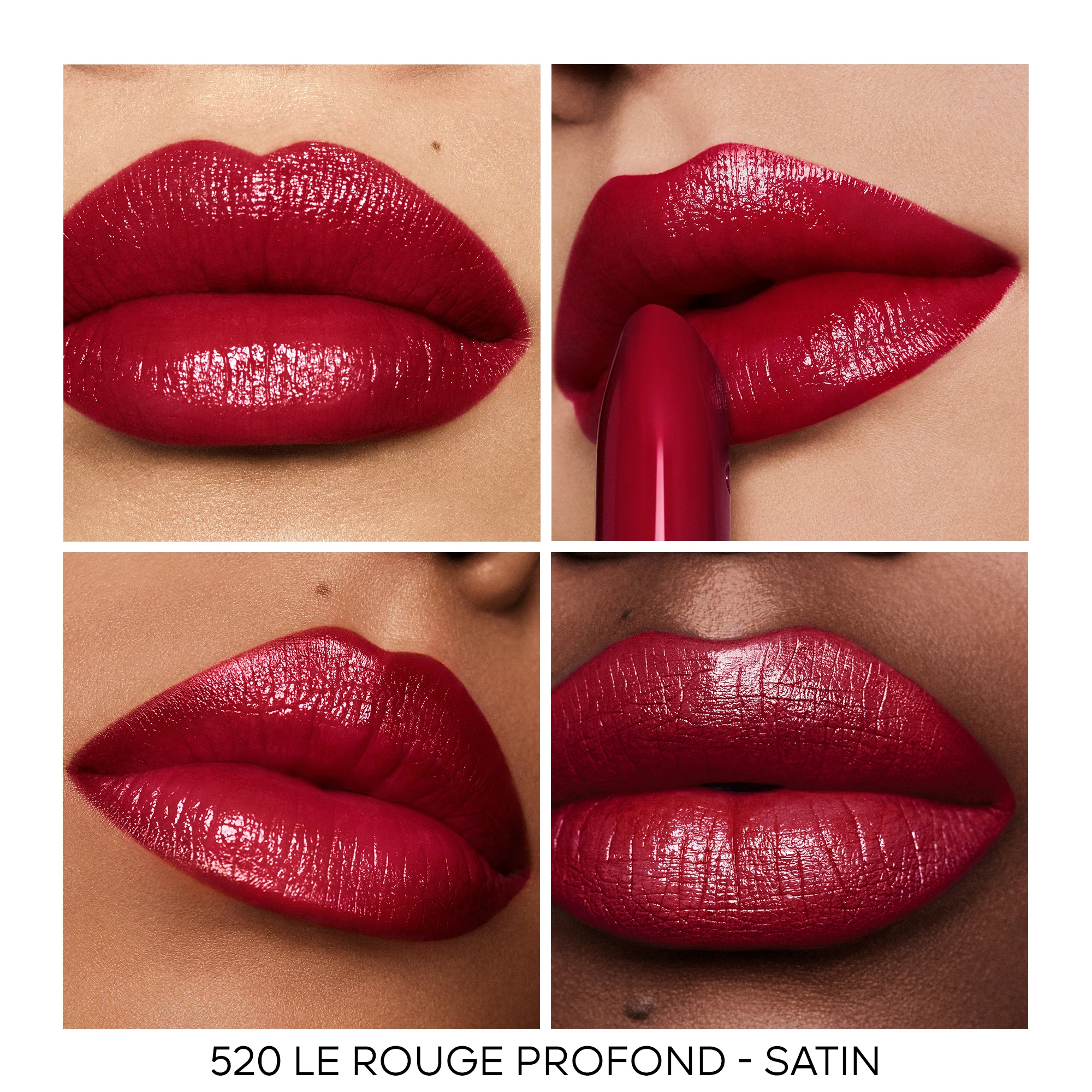 ROUGE G La recharge - Le rouge à lèvres soin personnalisable |- 520 LE ROUGE PROFOND - SATIN