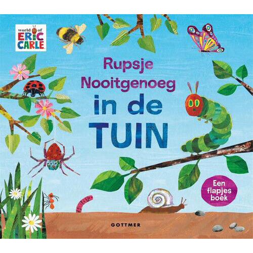 Uitgeverij gottmer flapjesboek rupsje nooitgenoeg in de natuur