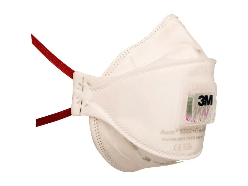 3M Aura 9332  Gen3 finstøvmaske med ventil FFP3 (10 stk.)