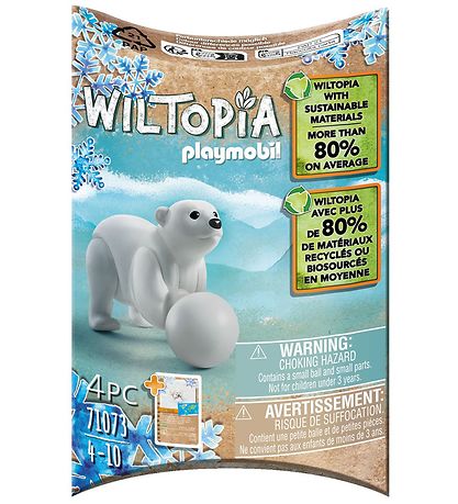 Playmobil Wiltopia - Junger Eisbär - 71073 - 4 Teile