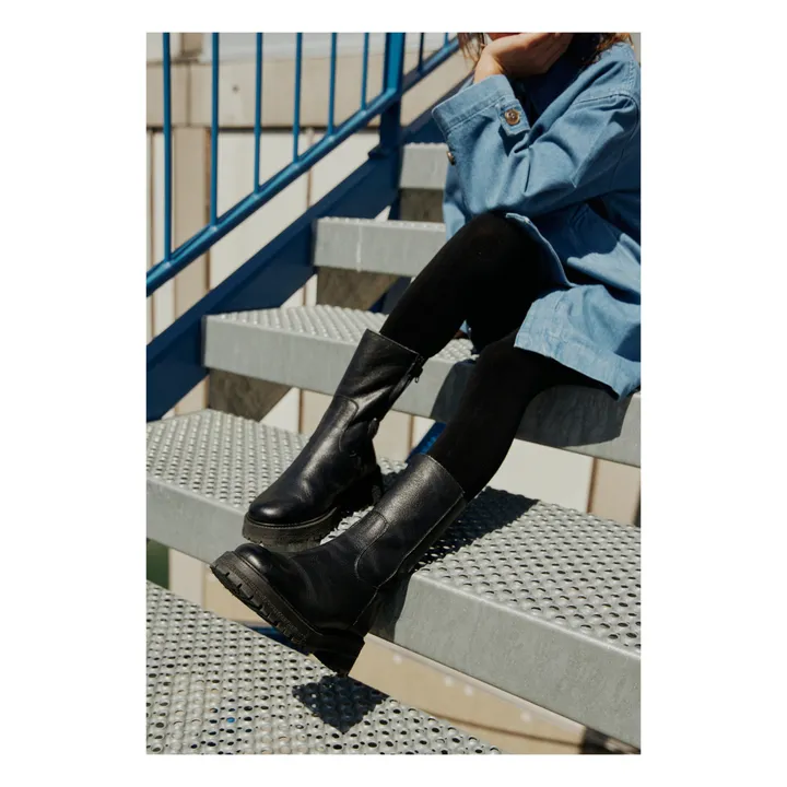 Angulus Bottes Montantes Zip | Noir