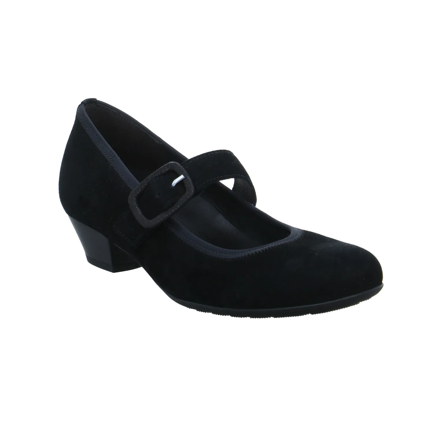 GABOR Comfort-Pumps Schwarz Leder  mit Wechselfussbett