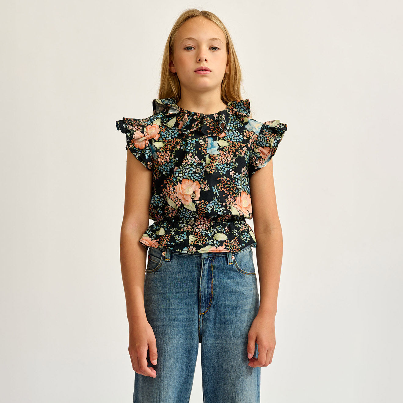Bellerose Chemise Pooker imprimée noire