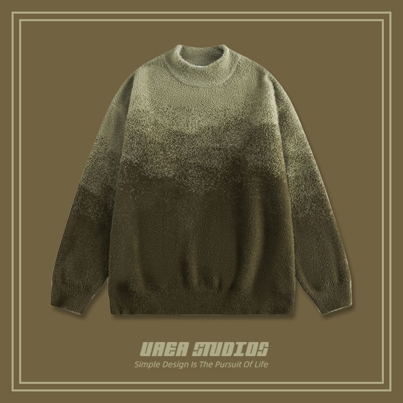 Chuoku - Mock Neck Gradient Trui