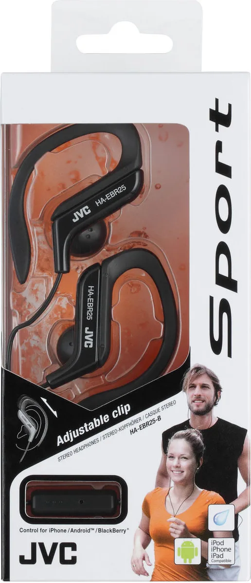 JVC HA-EBR25 Noir Écouteurs intra-auriculaires
