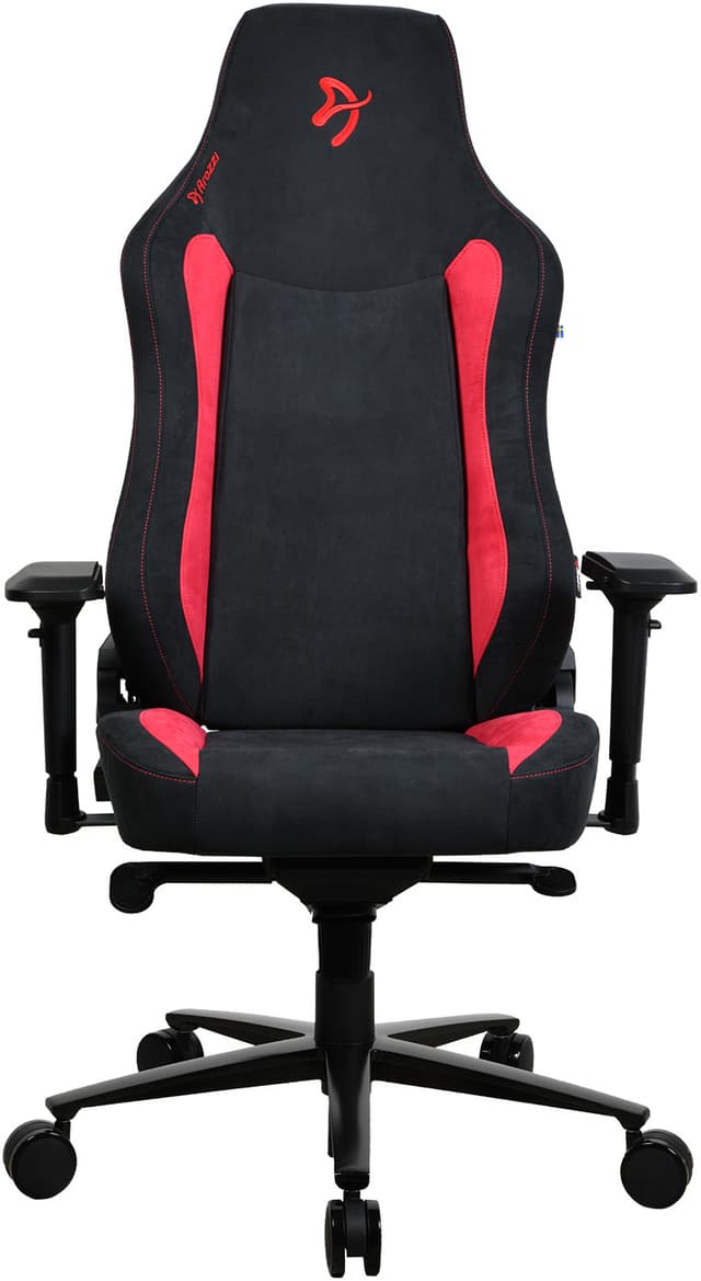 Arozzi Vernazza Supersoft Fabric gaming-stol (sort/rød)