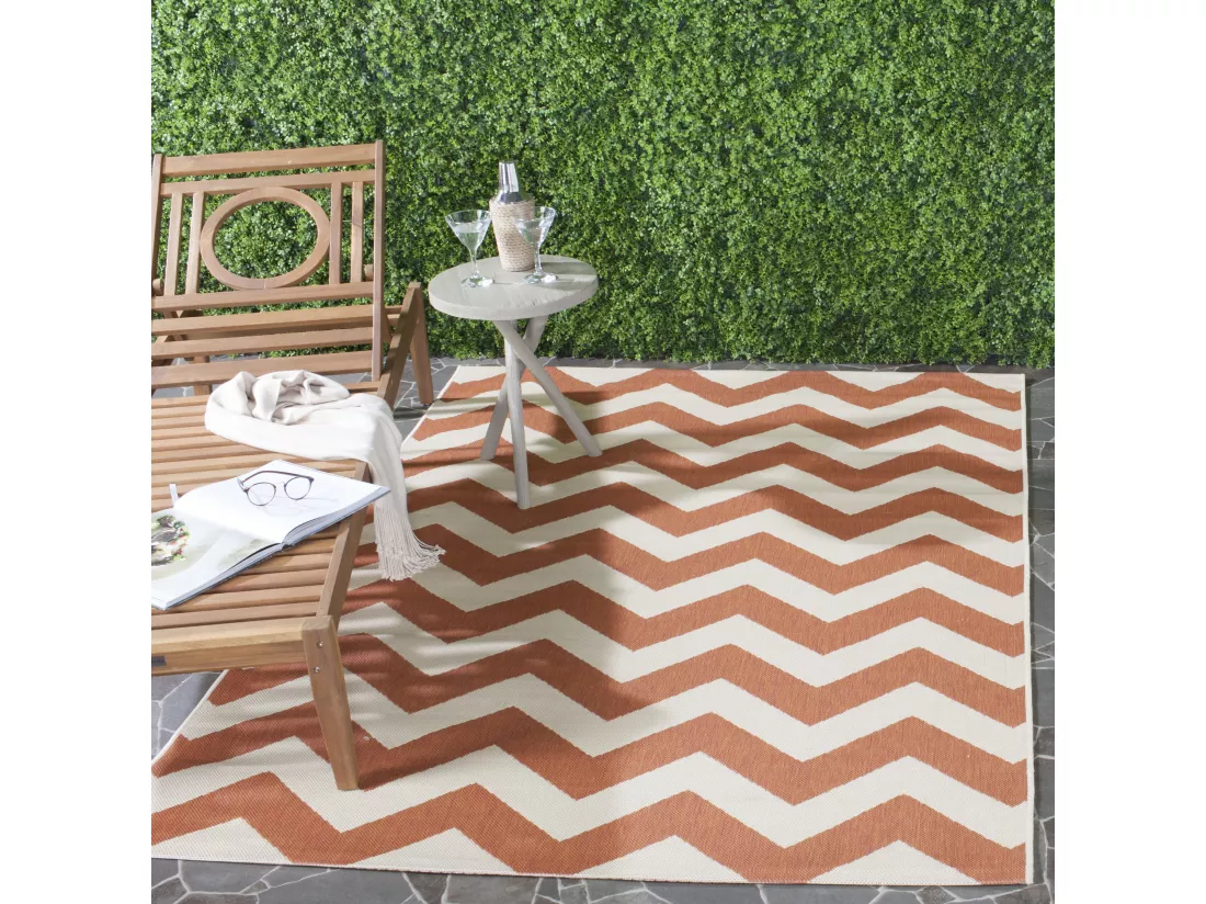 Tapis Terracotta & Beige 122 X 170 cm - Chelsea