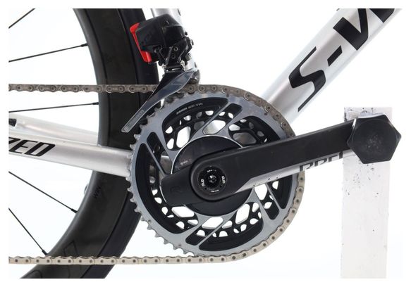 Produit reconditionné · Specialized Tarmac SL6 S-Works Carbone AXS 12V · Blanc / Vélo de route / Specialized | Très bon état
