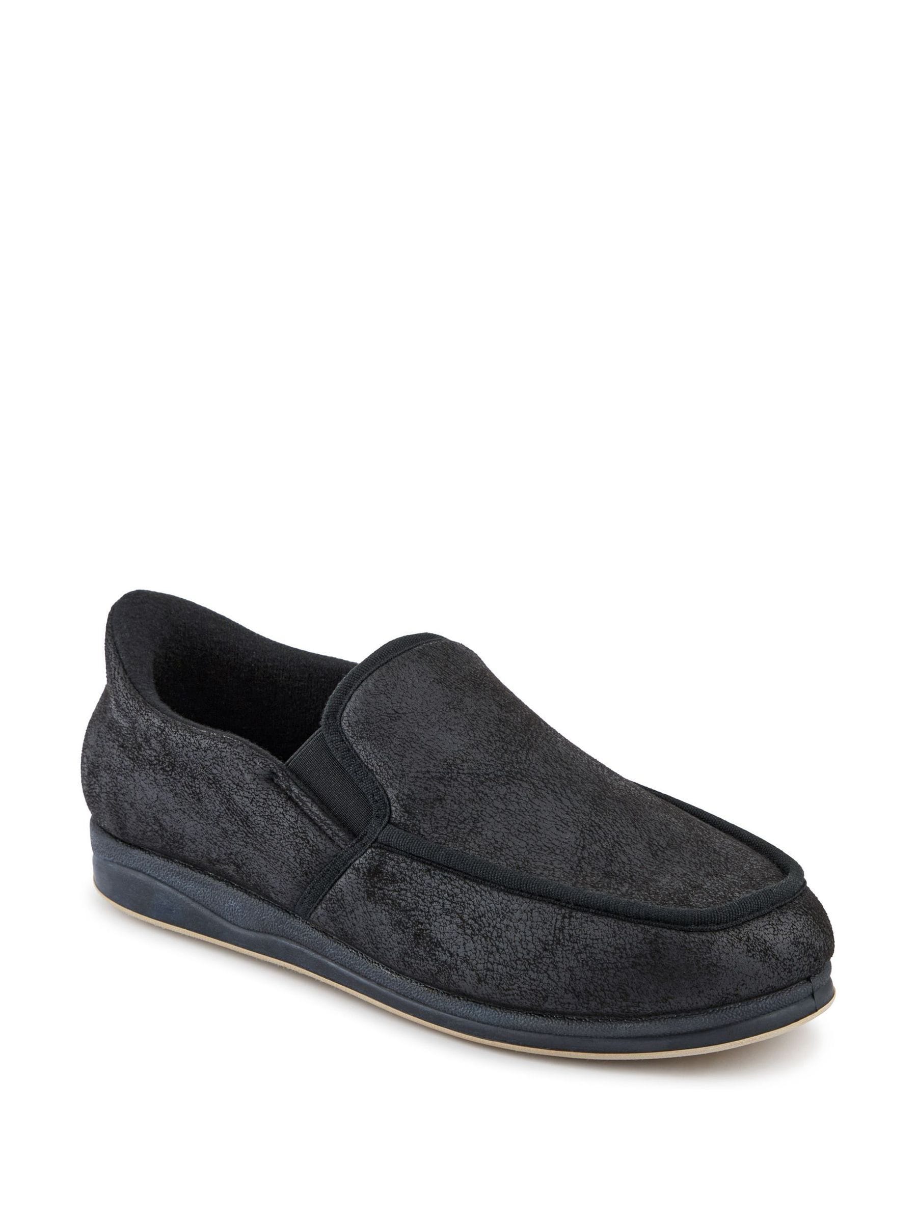 Zwart - Pavers Extra Wide Memory Foam Slippers