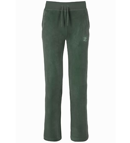 Juicy Couture Velours Hosen - Dark Moos