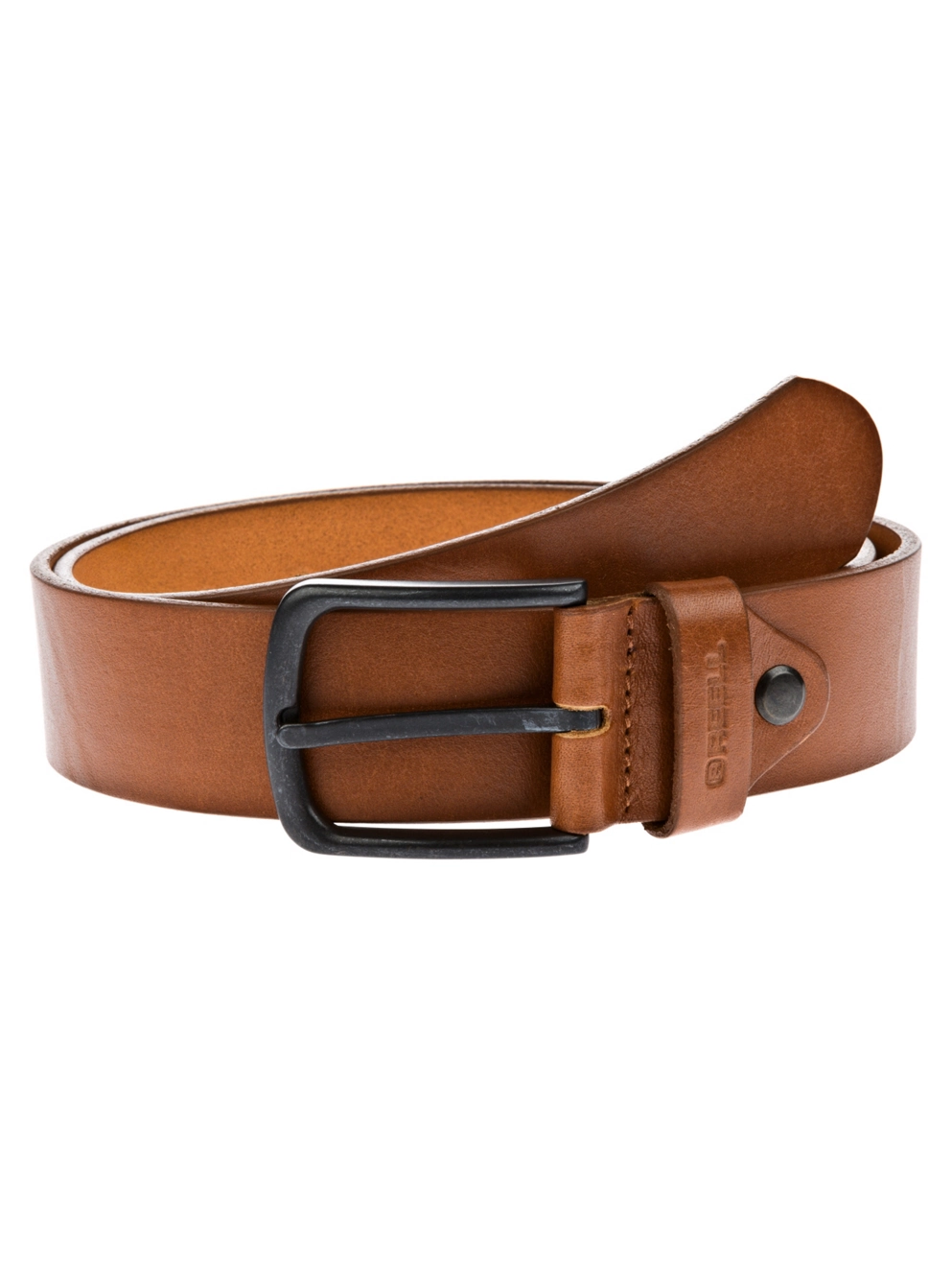REELL All Black Buckle Belt hazel