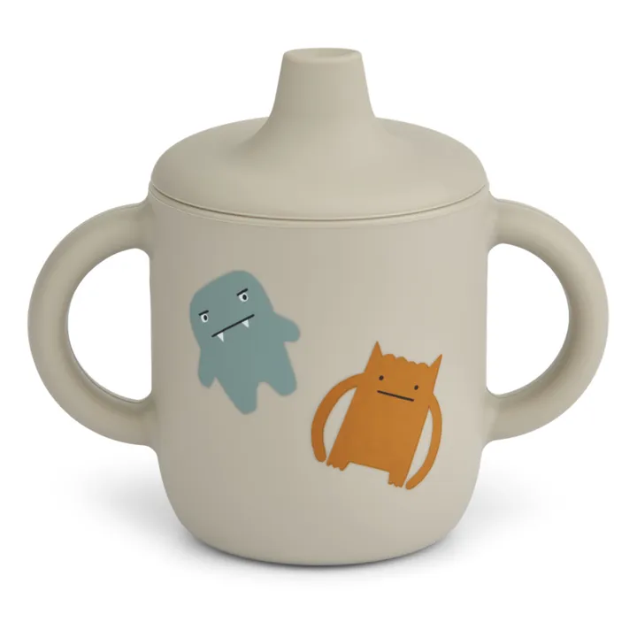 Liewood Tasse d'apprentissage Neil en silicone | Monster/Mist