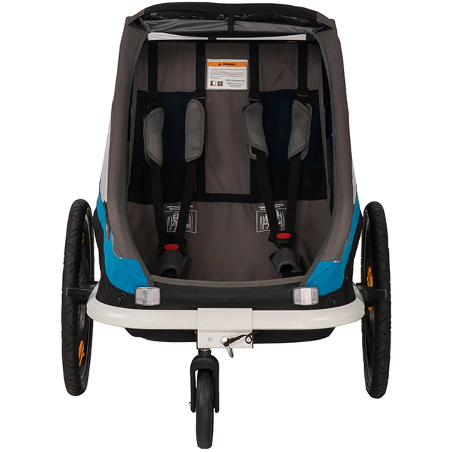 hamax Kinderfahrradanhänger Traveller inklusive Deichsel und Buggyrad Petrol BlueGrey