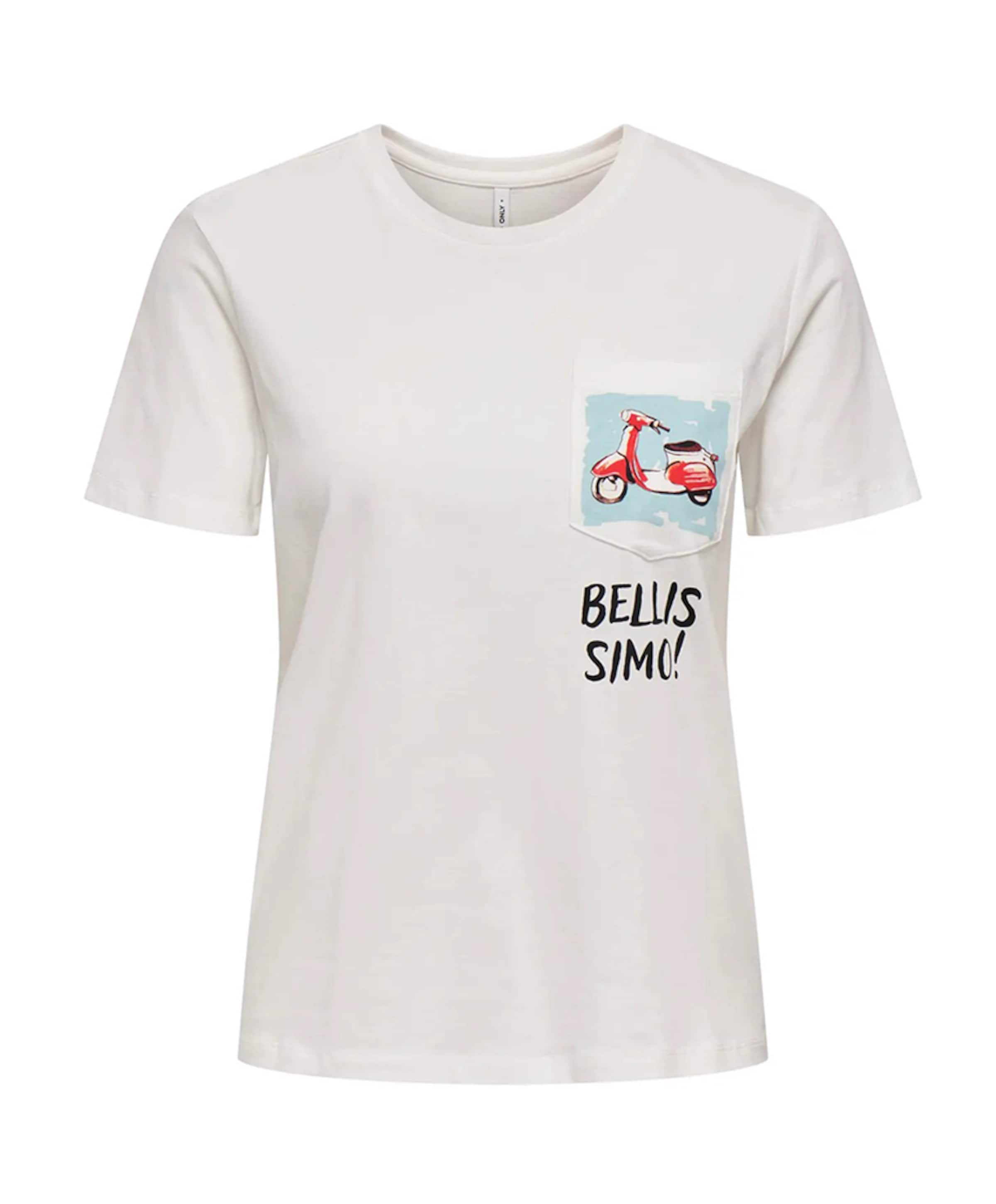 Only Dames T-shirt ecru