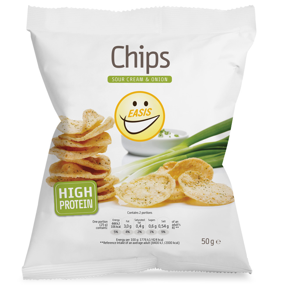 Easis Sour Cream Onion Chips - 50g