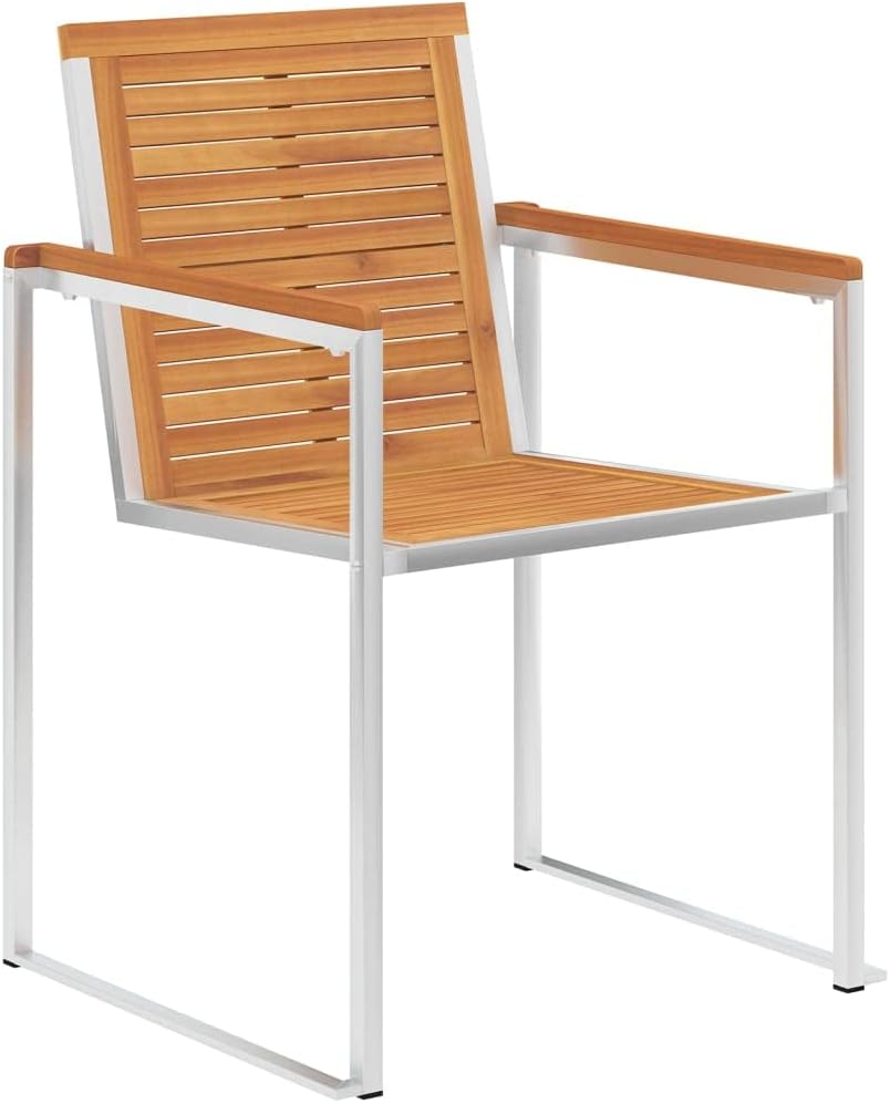 Gartenstühle 6 STK. mit Kissen Massivholz Akazie Sitzmöbel für Draußen Outdoor-Stühle für Innenhöfe