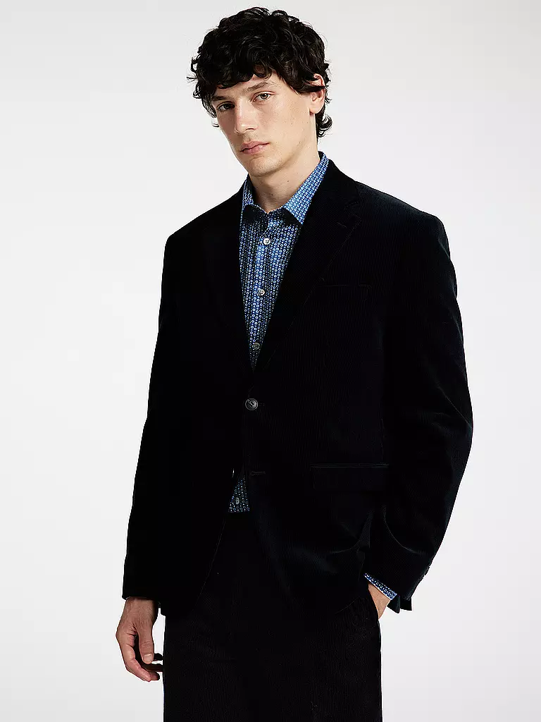 SELECTED Hemd Slim Fit SLHSLIMDETAIL dunkelblau